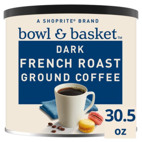 Bowl & Basket Dark French Roast Ground Coffee, 30.5 oz