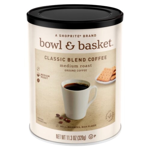 Bowl & Basket Medium Roast Classic Blend Ground Coffee KFP, 11.3 oz