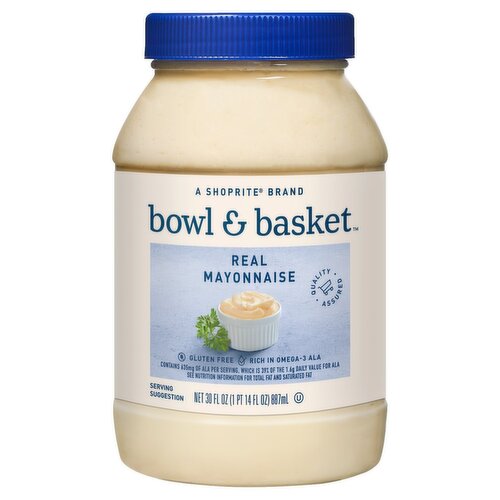 Bowl & Basket Real Mayonnaise, 30 fl oz