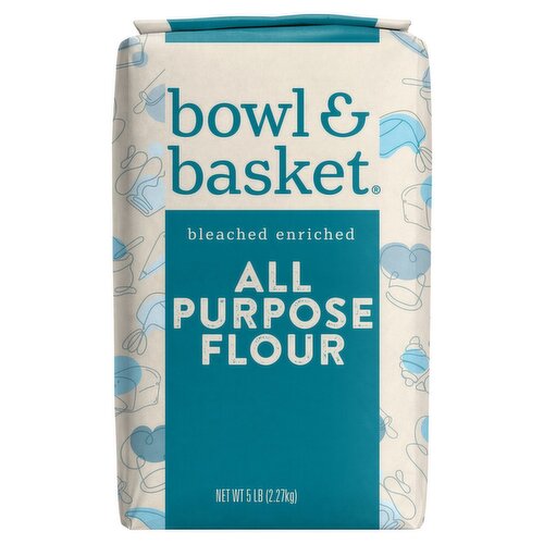 Bowl & Basket Pre-Sifted Bleached Enriched All Purpose Flour, 5 lb