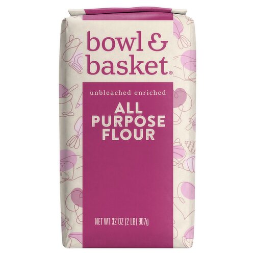Bowl & Basket Pre-Sifted Unbleached Enriched All Purpose Flour, 32 oz