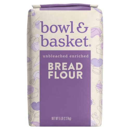 Bowl & Basket Unbleached Enriched Bread Flour, 5 lb