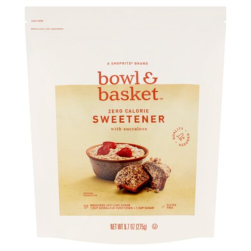 Bowl & Basket Zero Calorie Sweetener with Sucralose, 9.7 oz