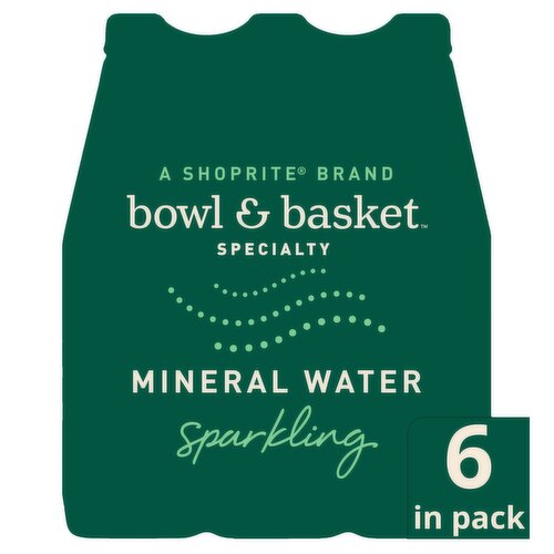 Bowl & Basket Specialty Sparkling Mineral Water, 33.8 fl oz, 6 count