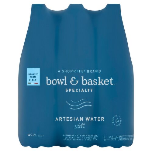 Bowl & Basket Specialty Still Artesian Water, 33.8 fl oz, 6 count