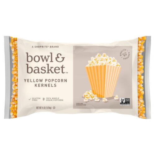 Bowl & Basket Yellow Popcorn Kernels, 4 lb