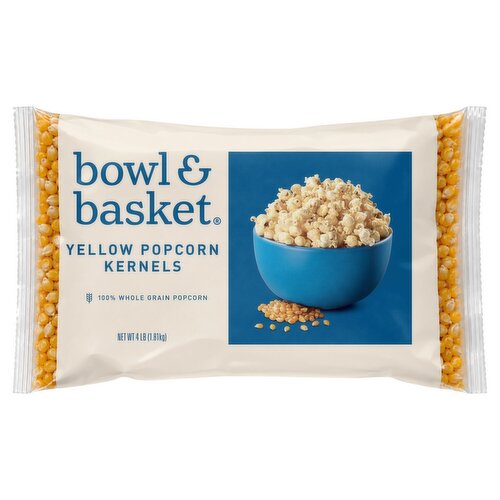 Bowl & Basket Yellow Popcorn Kernels, 4 lb