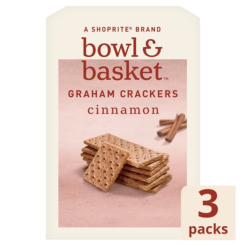 Bowl & Basket Cinnamon Graham Crackers, 3 count, 14.4 oz