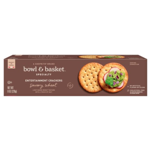 Bowl & Basket Specialty Savory Wheat Entertainment Crackers, 8 oz