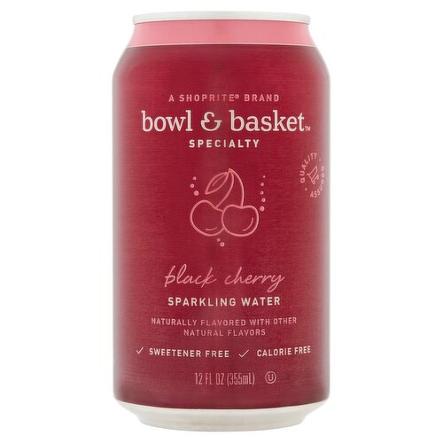 Bowl & Basket Specialty Black Cherry Sparkling Water, 12 fl oz