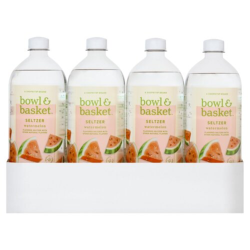 Bowl & Basket Watermelon Seltzer, 33.8 fl oz, 12 count