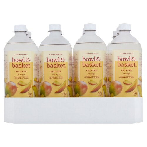 Bowl & Basket Mango Seltzer, 33.8 fl oz, 12 count