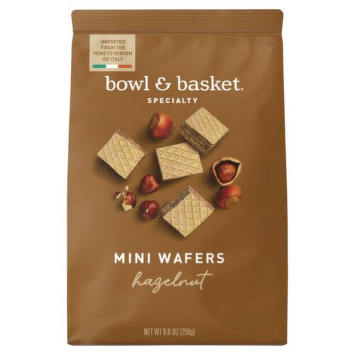 Bowl & Basket Specialty Hazelnut Mini Wafers, 8.8 oz