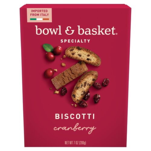 Bowl & Basket Specialty Cranberry Biscotti, 7 oz