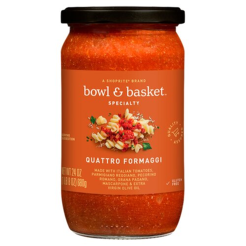 Bowl & Basket Specialty Quattro Formaggi Sauce, 24 oz