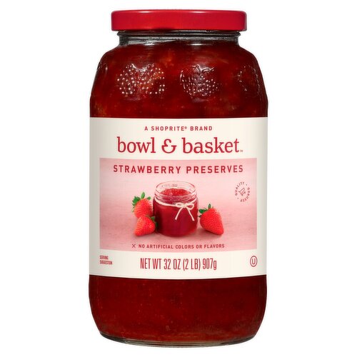 Bowl & Basket Strawberry Preserves, 32 oz