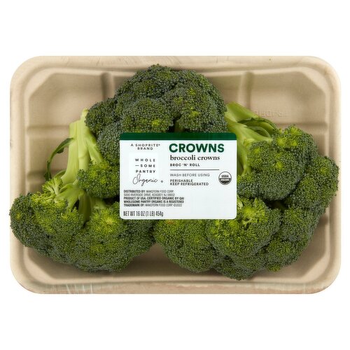 Wholesome Pantry Organic Broccoli Crowns, 16 oz