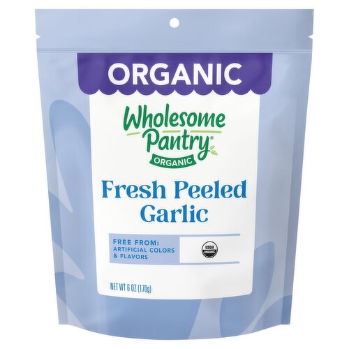 Wholesome Pantry Organic Fresh Peeled Garlic, 6 oz