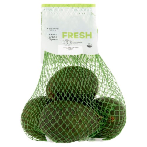 Wholesome Pantry Organic Fresh Avocado, 4 count