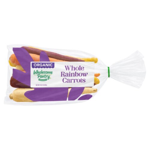Wholesome Pantry Organic Whole Rainbow Carrots, 32 oz