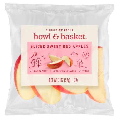 Bowl & Basket Sliced Sweet Red Apples, 2 oz