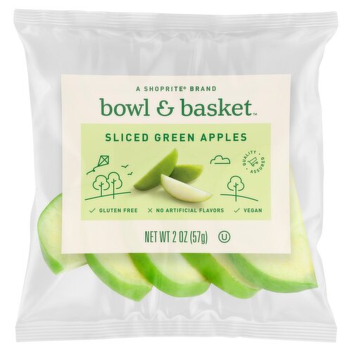 Bowl & Basket Sliced Green Apples, 2 oz