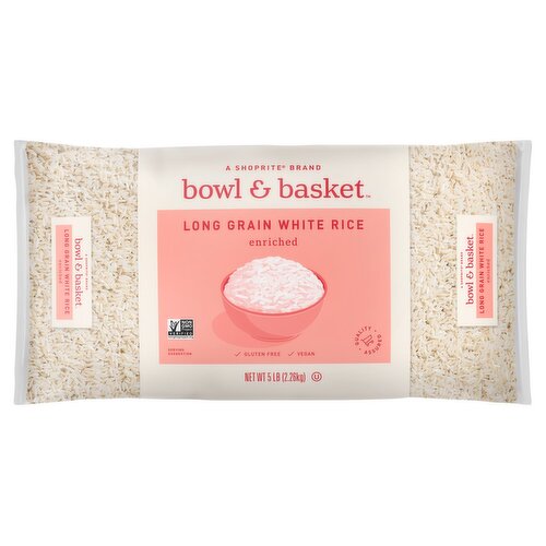 Bowl & Basket Enriched Long Grain White Rice, 5 lb