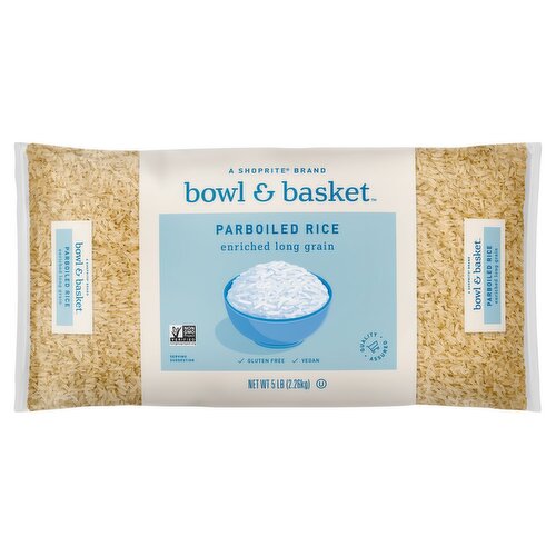 Bowl & Basket Enriched Long Grain Parboiled Rice, 5 lb