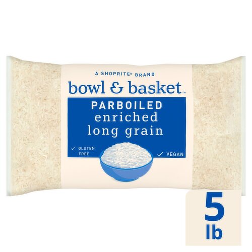 Bowl & Basket Enriched Long Grain Parboiled Rice, 5 lb