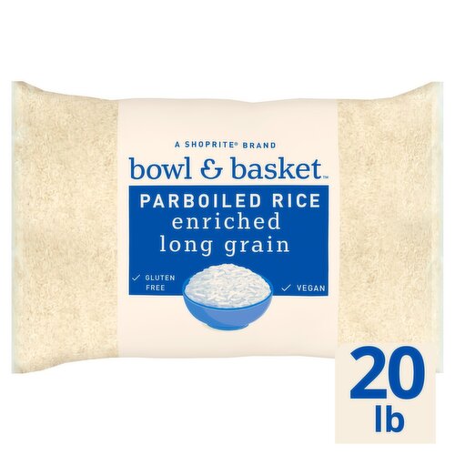 Bowl & Basket Enriched Long Grain Parboiled Rice, 20 lb