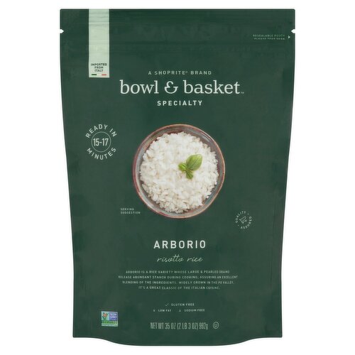 Bowl & Basket Specialty Arborio Risotto Rice, 35 oz