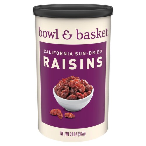 Bowl & Basket California Sun-Dried Raisins, 20 oz