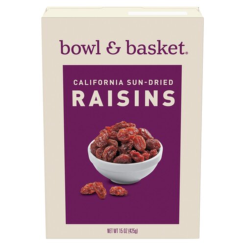 Bowl & Basket California Sun-Dried Raisins, 15 oz