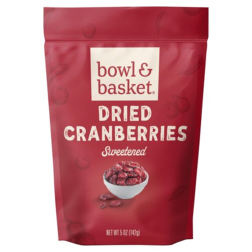 Bowl & Basket Sweetened Dried Cranberries, 5 oz