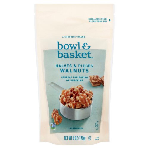 Bowl & Basket Halves & Pieces Walnuts, 6 oz