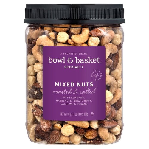 Bowl & Basket Specialty Roasted & Salted Mixed Nuts, 30 oz