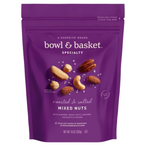 Bowl & Basket Specialty Roasted & Salted Mixed Nuts, 10 oz