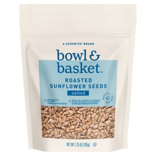 Bowl & Basket Salted Roasted Sunflower Seeds, 7.25 oz