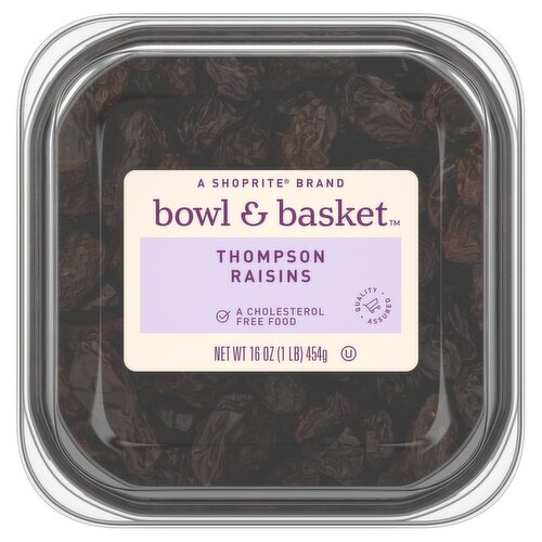 Bowl & Basket Thompson Raisins, 16 oz