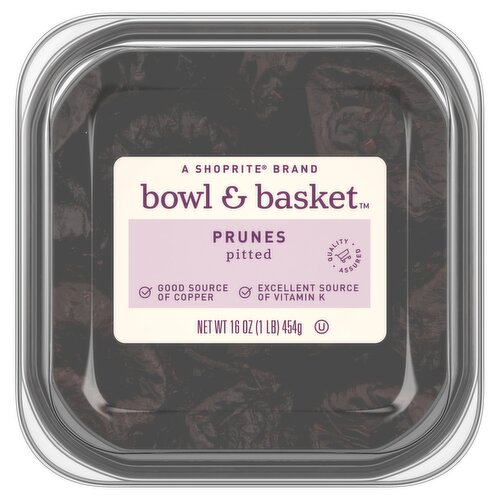 Bowl & Basket Pitted Prunes, 16 oz