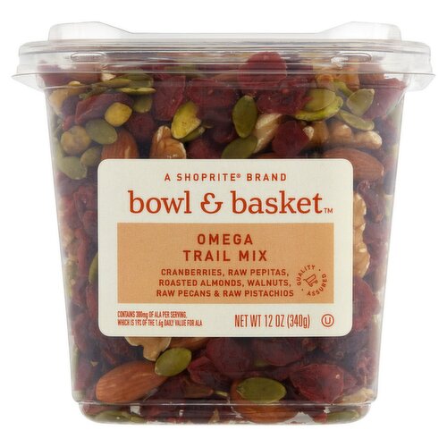 Bowl & Basket Omega Trail Mix, 12 oz