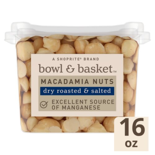 Bowl & Basket Dry Roasted & Salted Macadamia Nuts, 10 oz