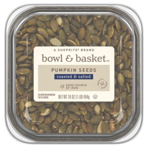 Bowl & Basket Roasted & Salted Pumpkin Seeds, 16 oz