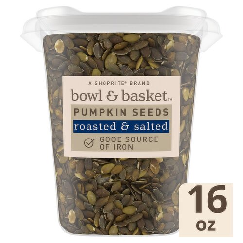 Bowl & Basket Roasted & Salted Pumpkin Seeds, 16 oz