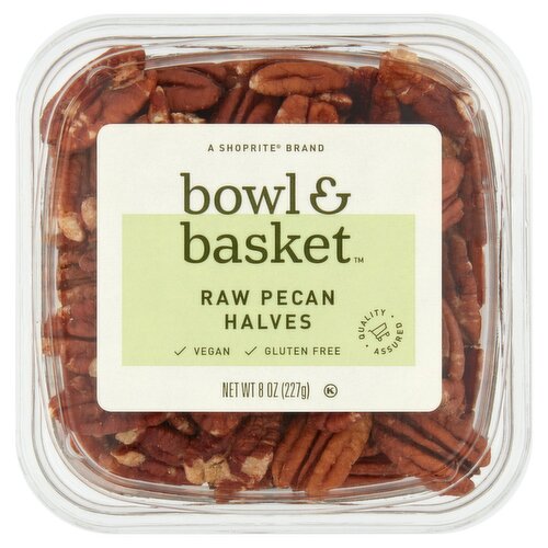 Bowl & Basket Raw Pecan Halves, 8 oz