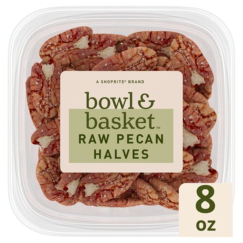 Bowl & Basket Raw Pecan Halves, 8 oz