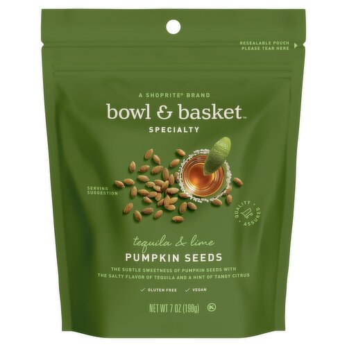 Bowl & Basket Specialty Tequila & Lime Pumpkin Seeds, 7 oz