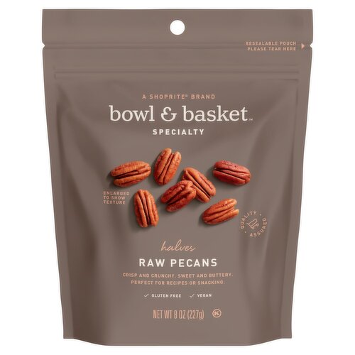 Bowl & Basket Specialty Halves Raw Pecans, 8 oz