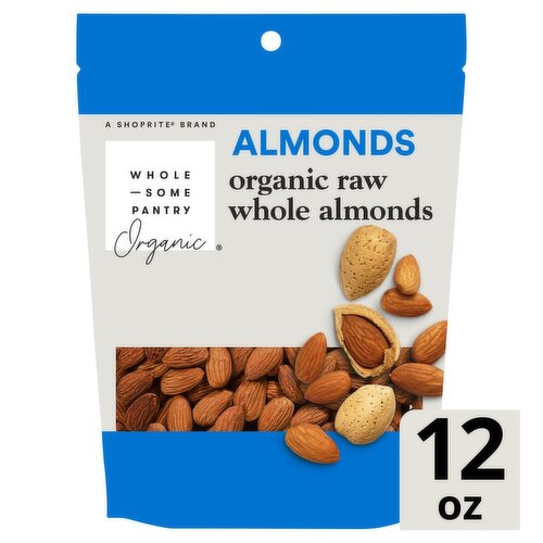 Wholesome Pantry Organic Raw Whole Almonds, 12 oz