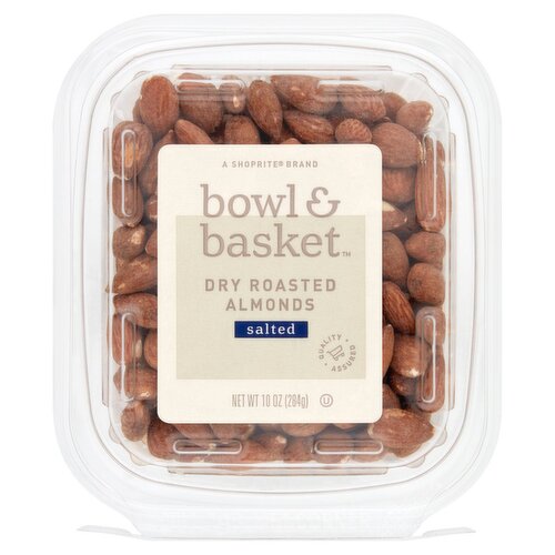 Bowl & Basket Dry Roasted Salted Almonds, 10 oz